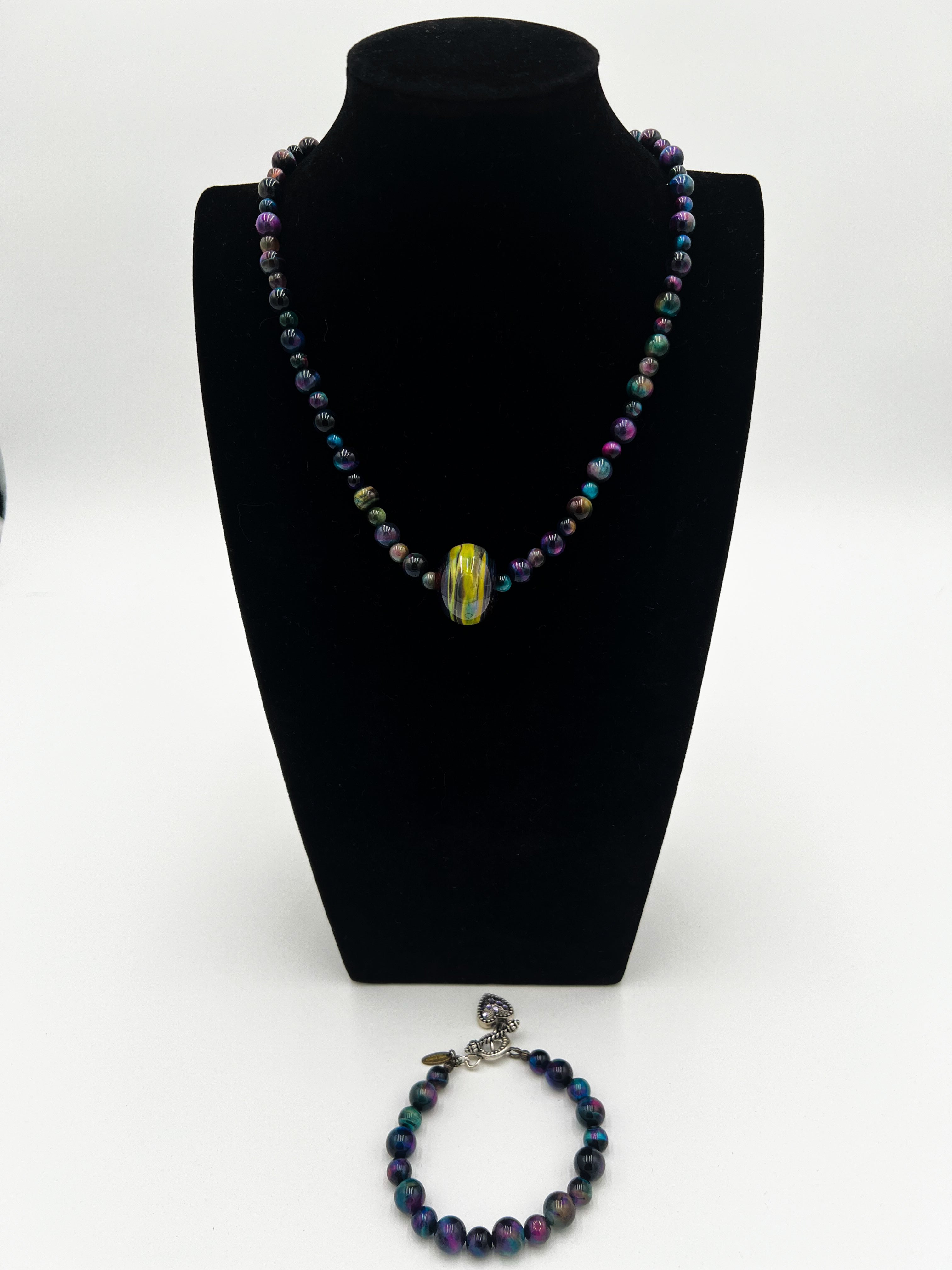 Rainbow Tiger's Eye - Necklace & Bracelet Set