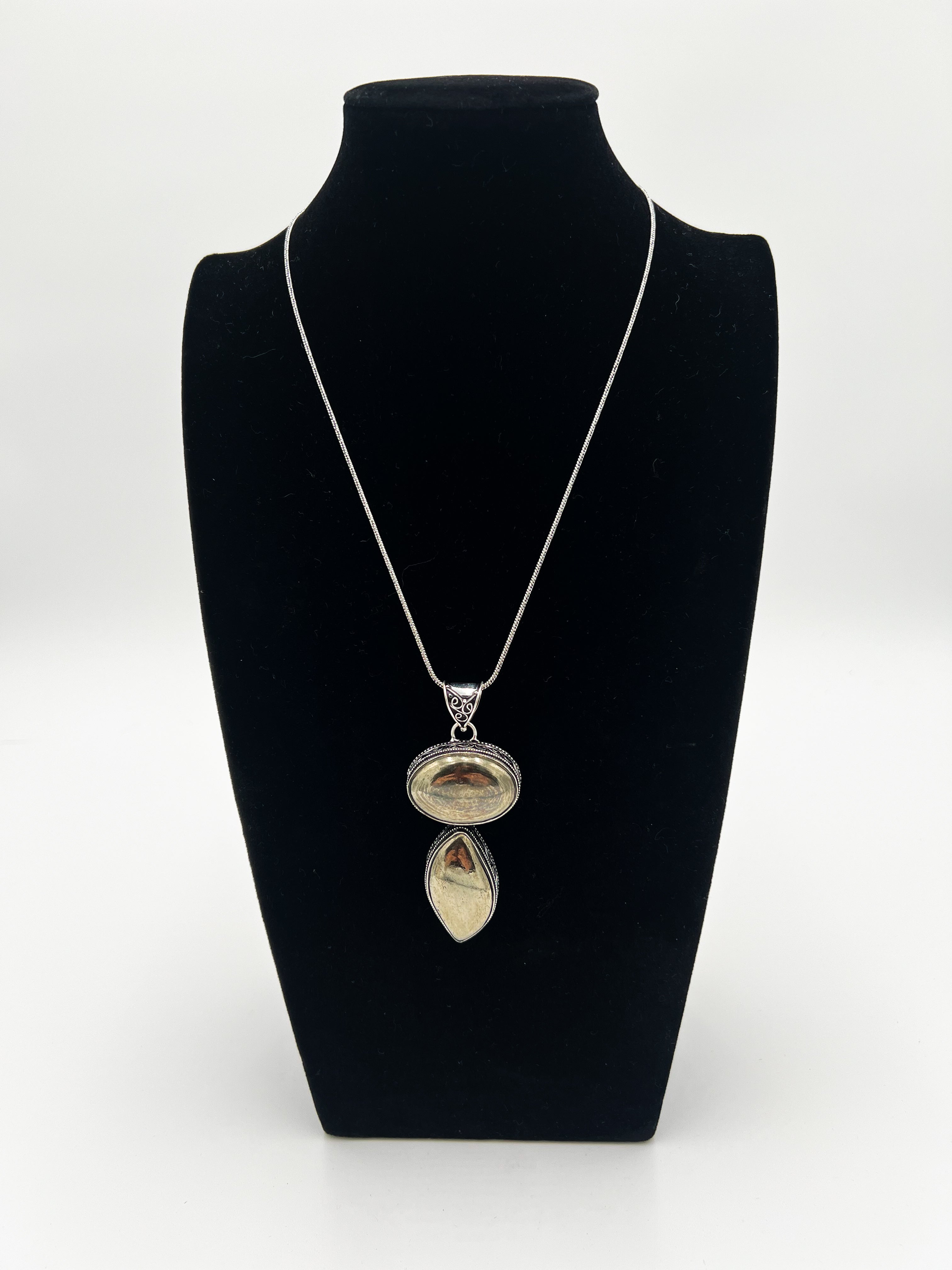 Pyrite Necklace 20"