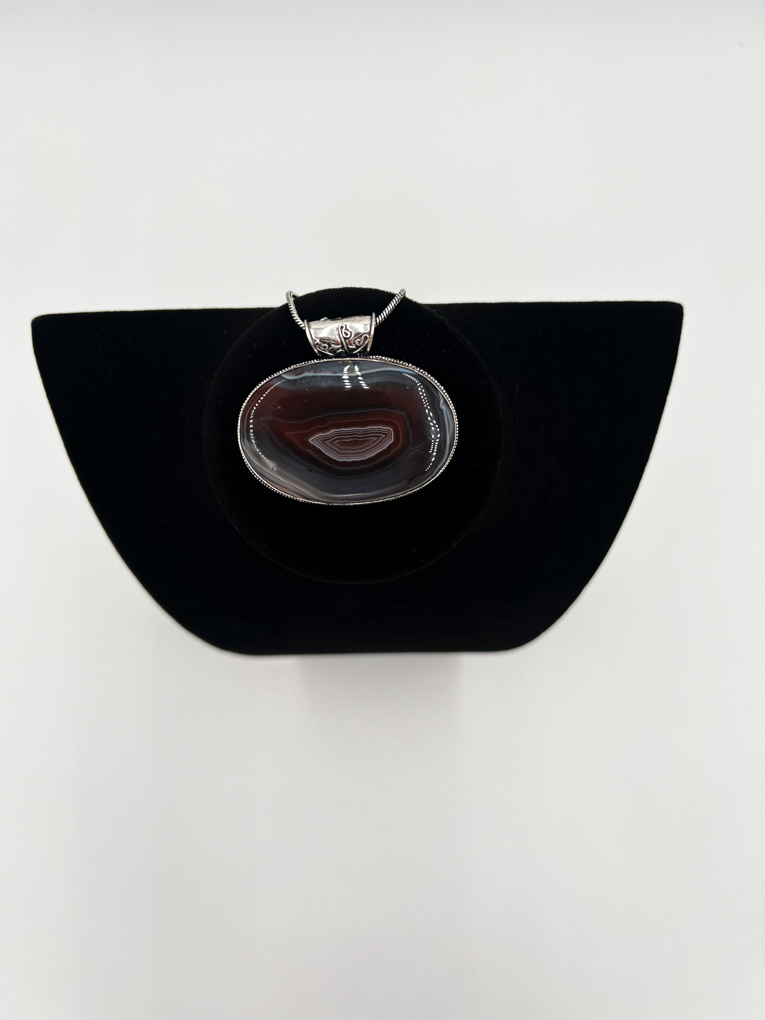 Botswana Agate Necklace 20"