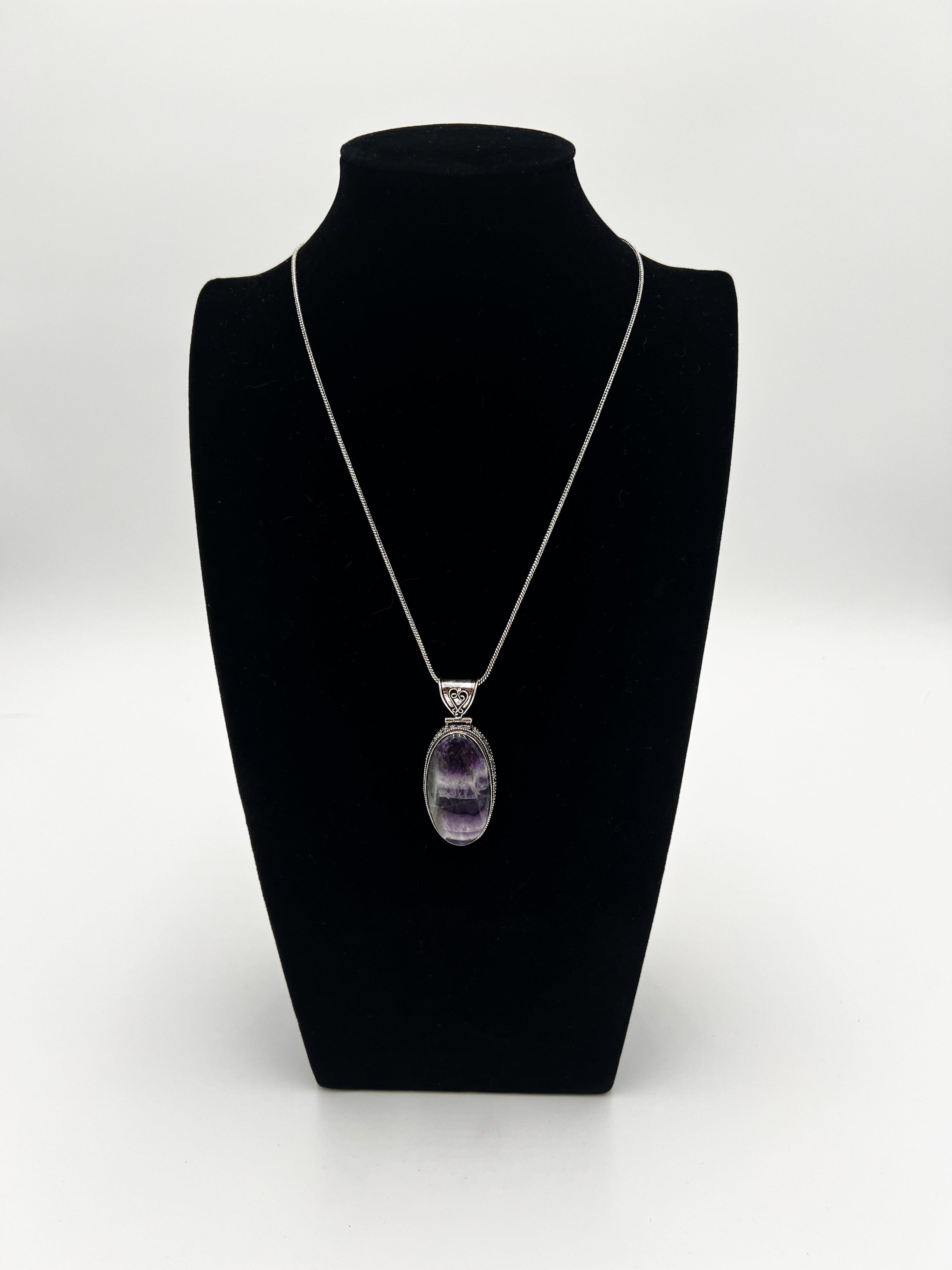 Amethyst Necklace 20"