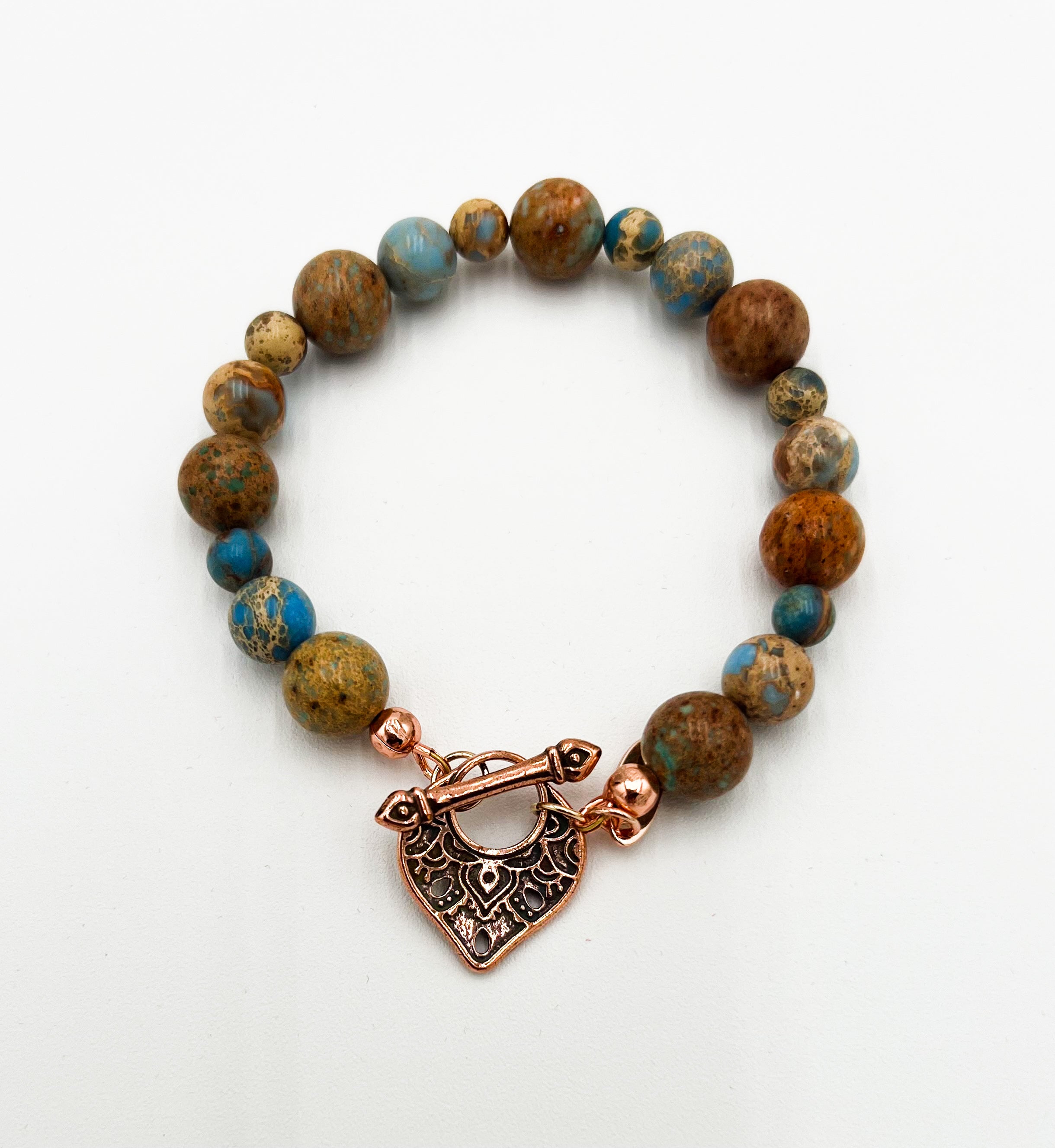 Turquoise Jasper Bracelet 6"