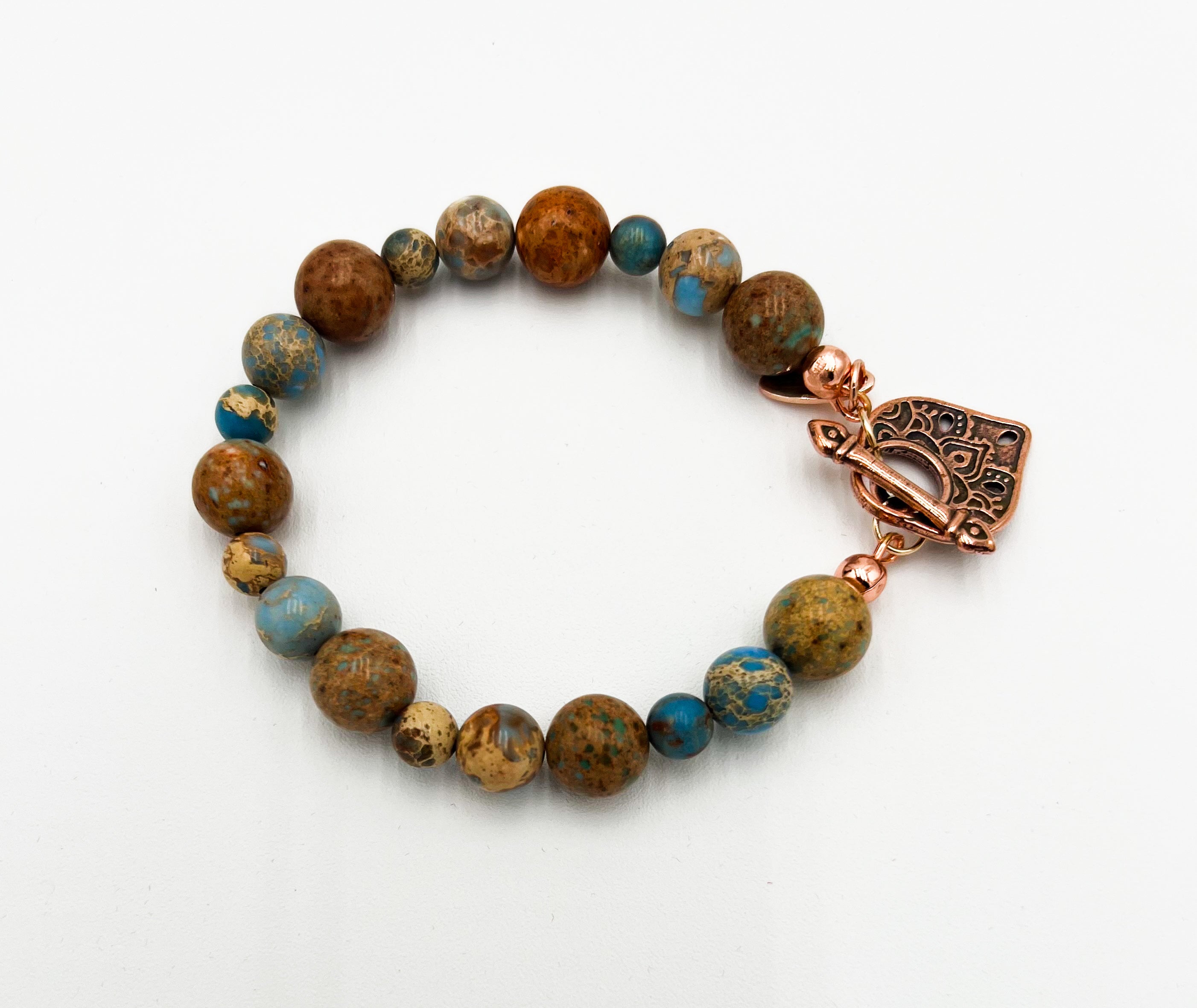 Turquoise Jasper Bracelet 6"