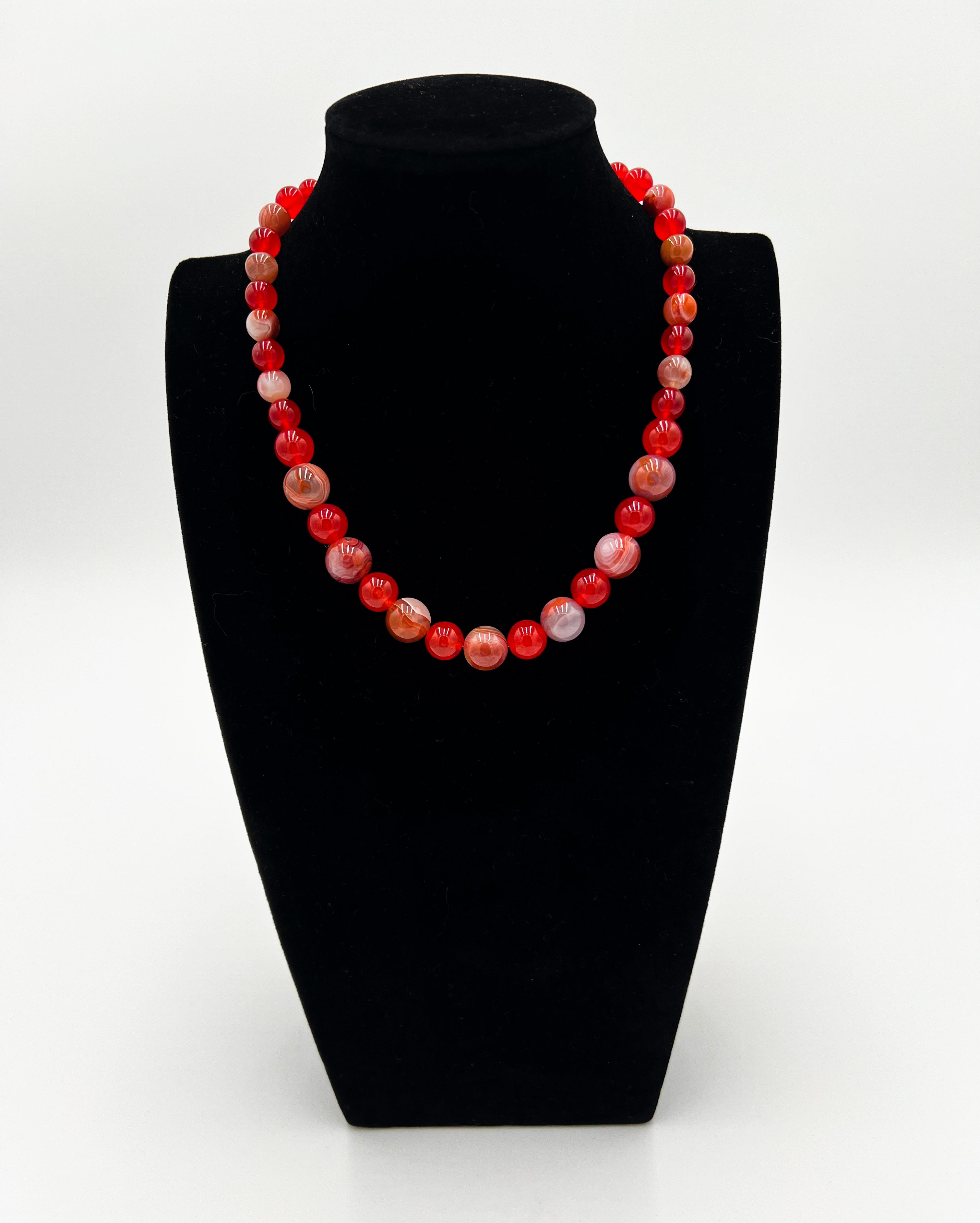Moroccan & Jade Necklace 18" & Bracelet 7 1/4" Set