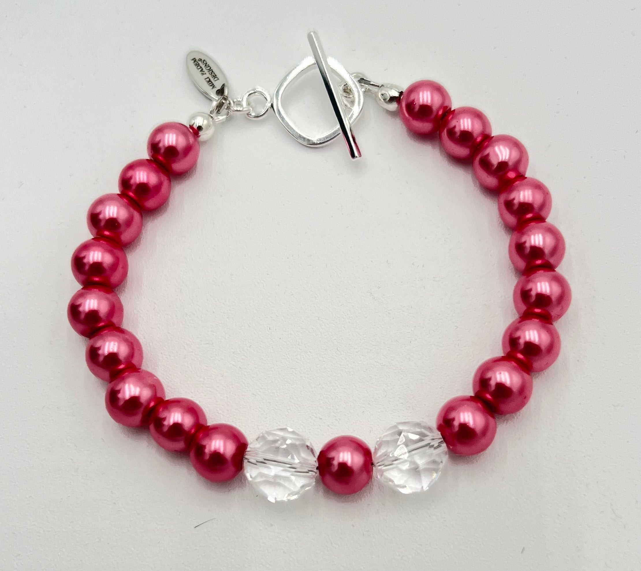 Pink Pearl & Rock Quartz Necklace & Bracelet Set