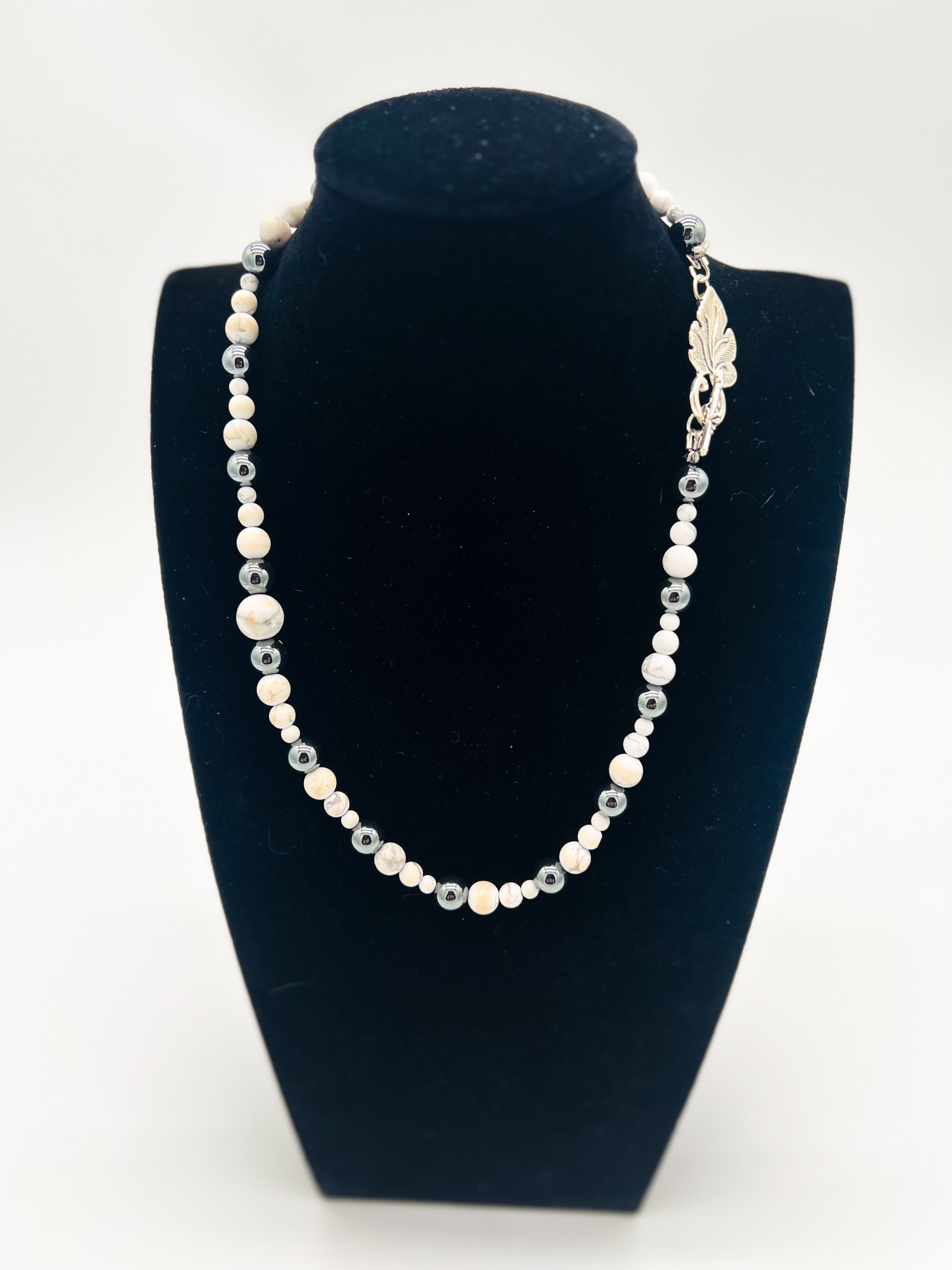Howlite Necklace 20"