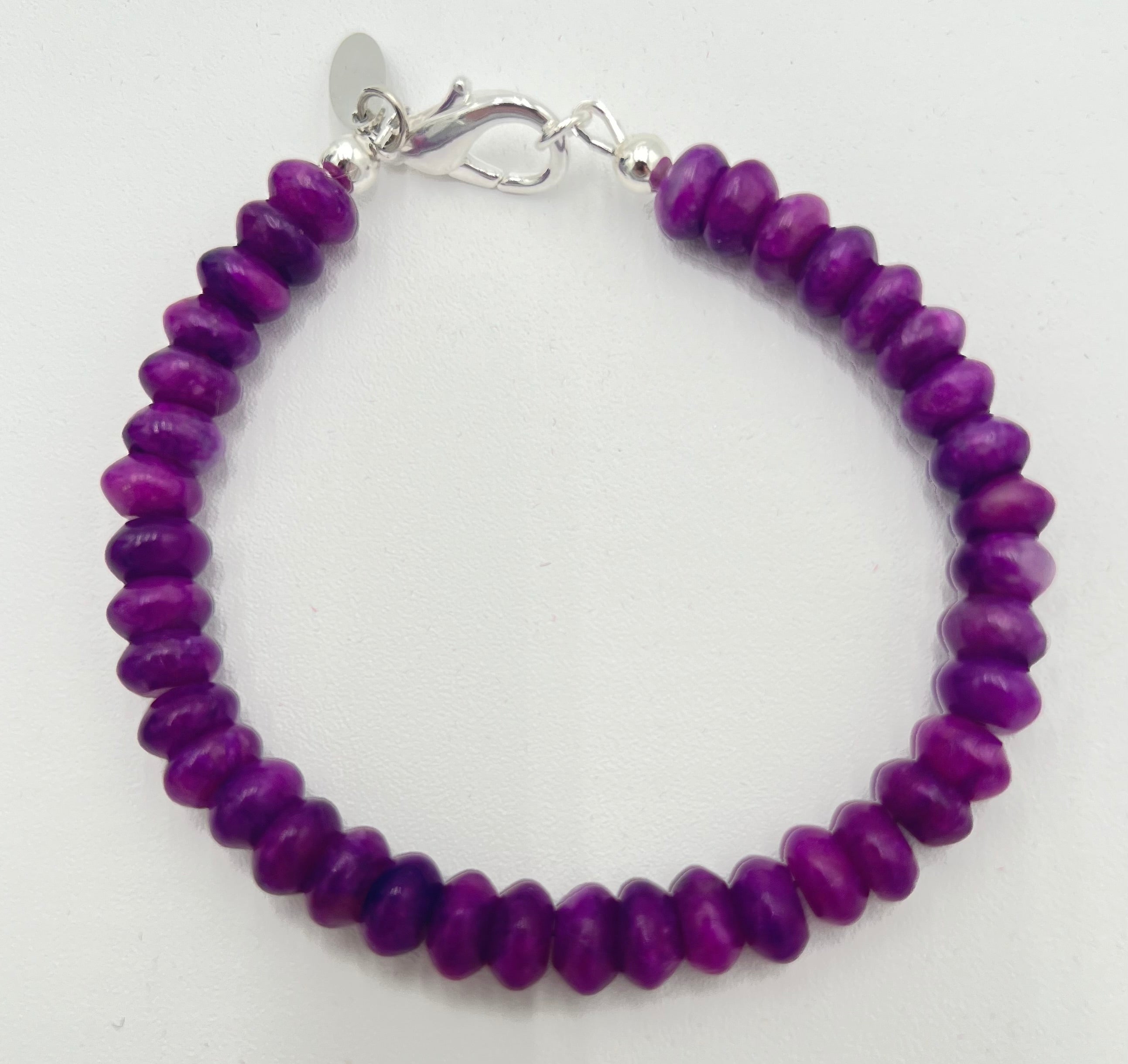 Sugilite Bracelet-Stackable 7"
