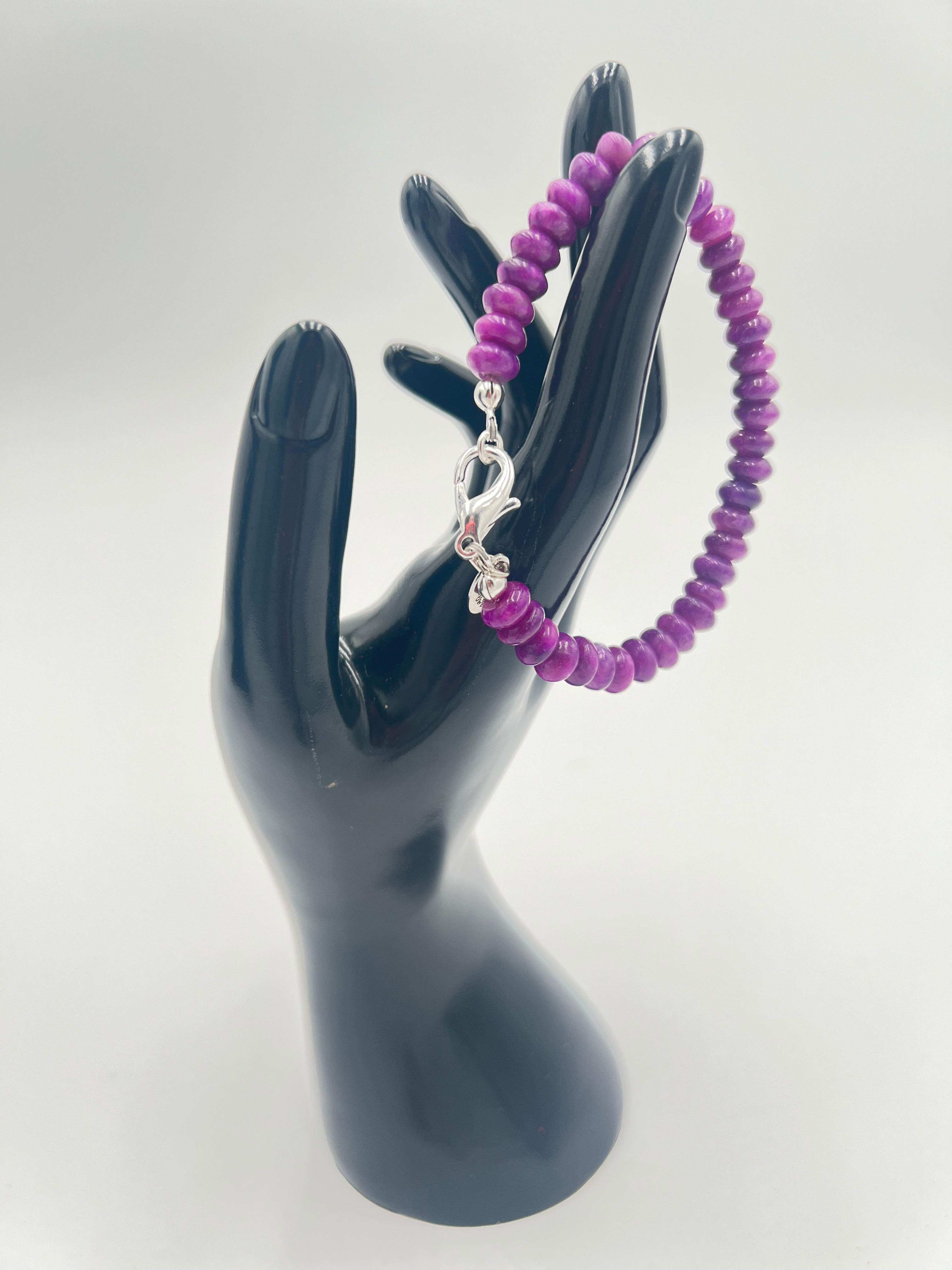 Sugilite Bracelet-Stackable 7"