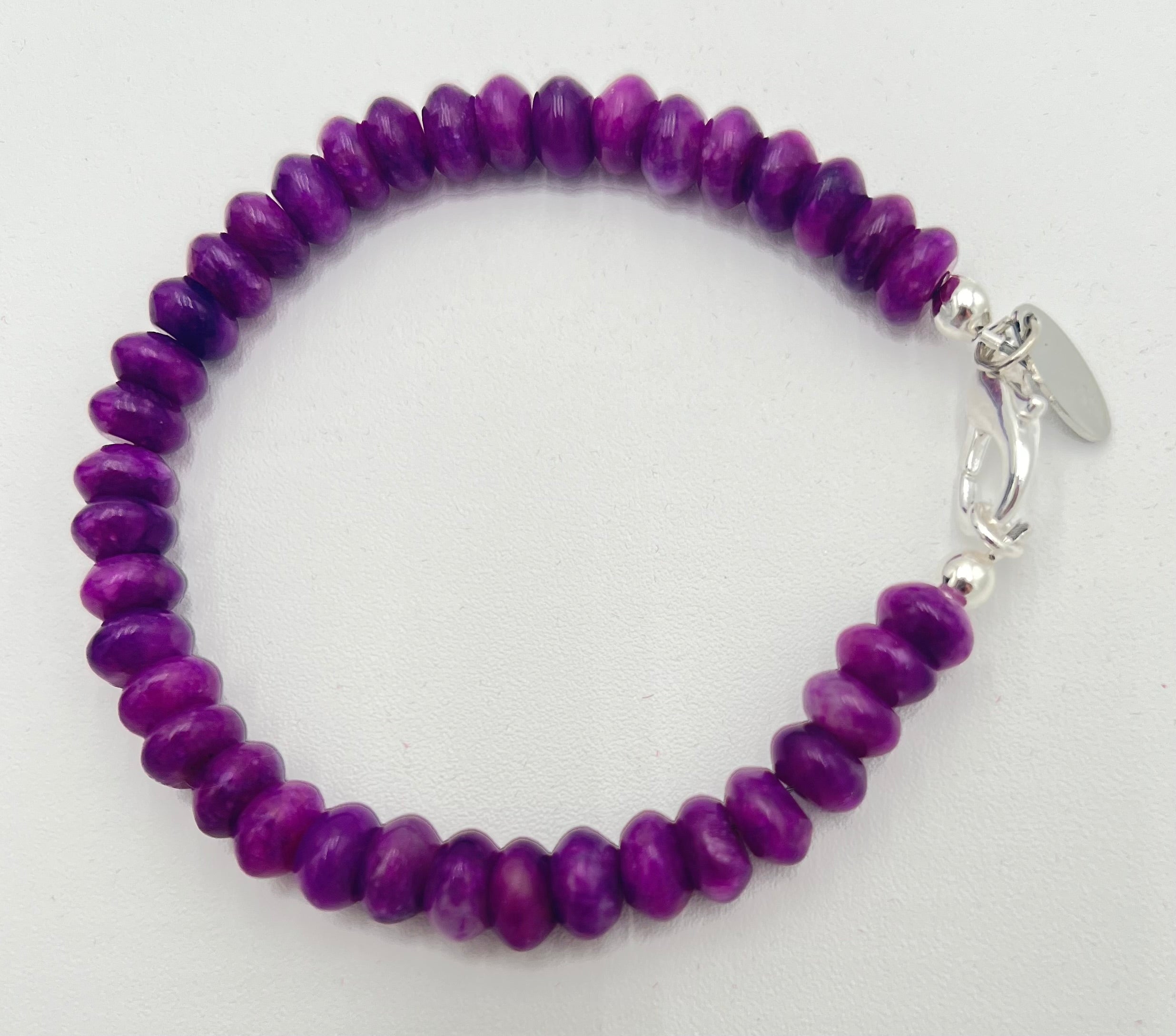 Sugilite Bracelet-Stackable 7"