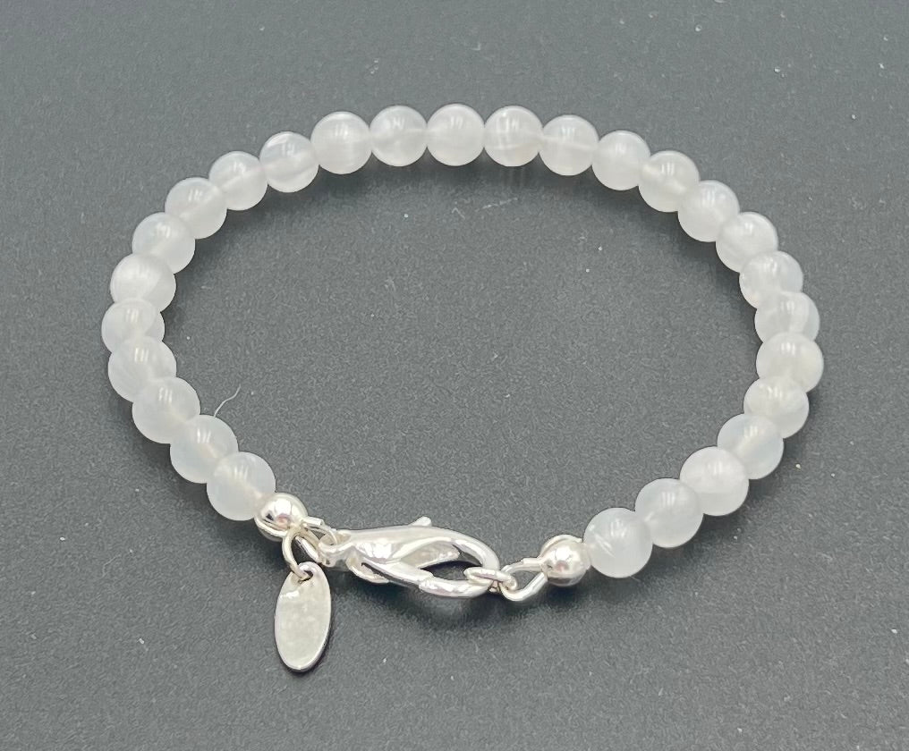 Selenite Bracelet-Stackable 7 1/4"