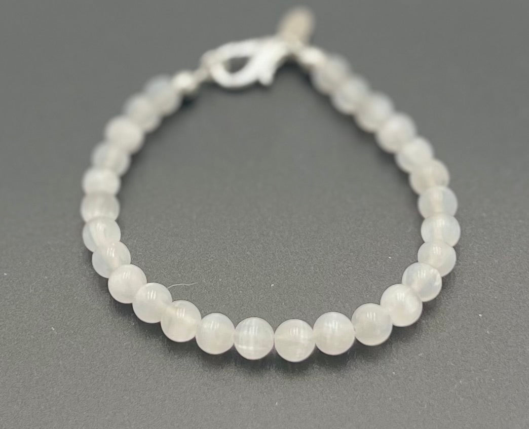 Selenite Bracelet-Stackable 7 1/4"