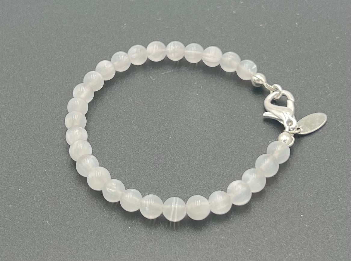 Selenite Bracelet-Stackable 7 1/4"