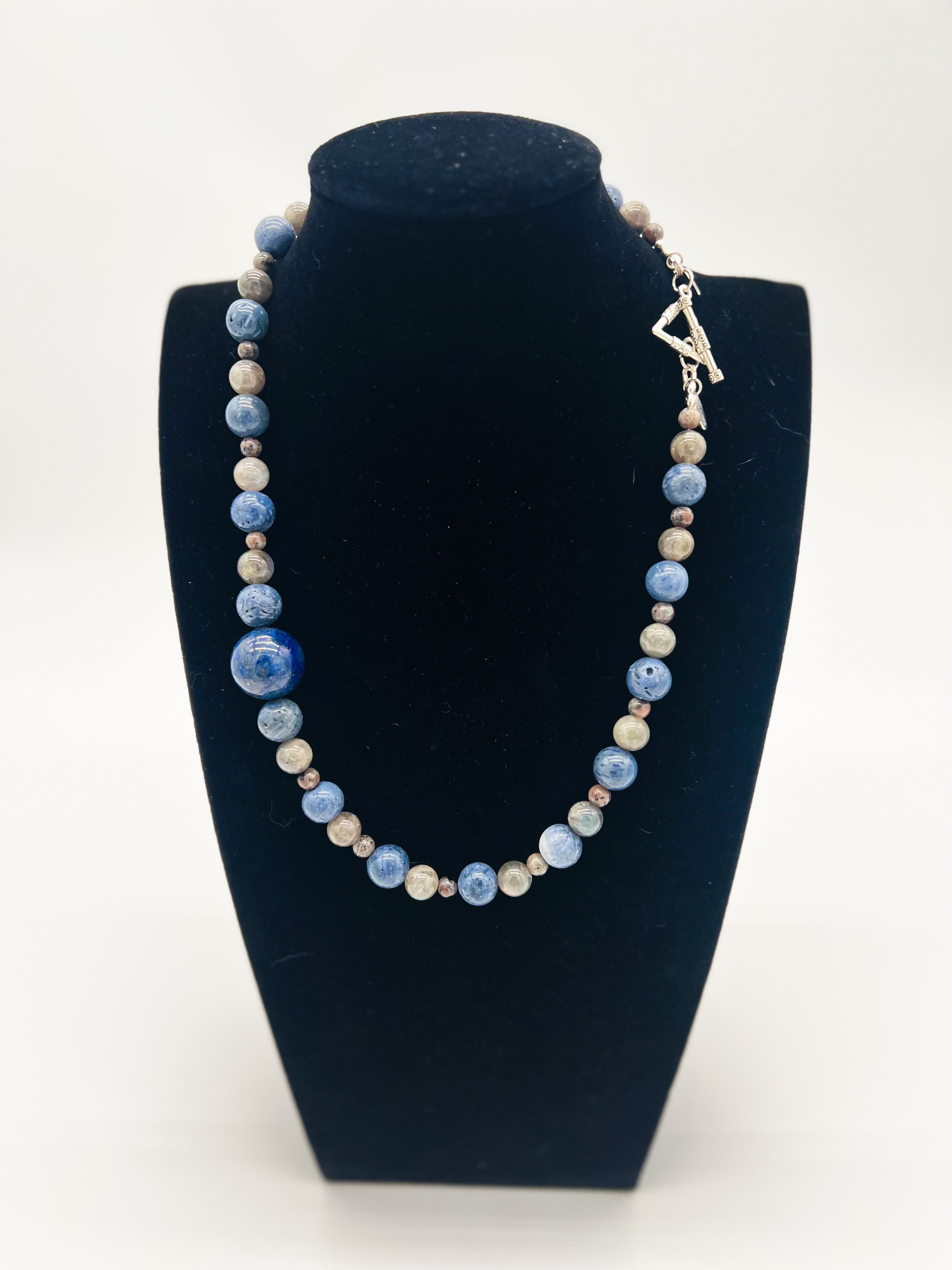 Sky Blue Necklace 21"