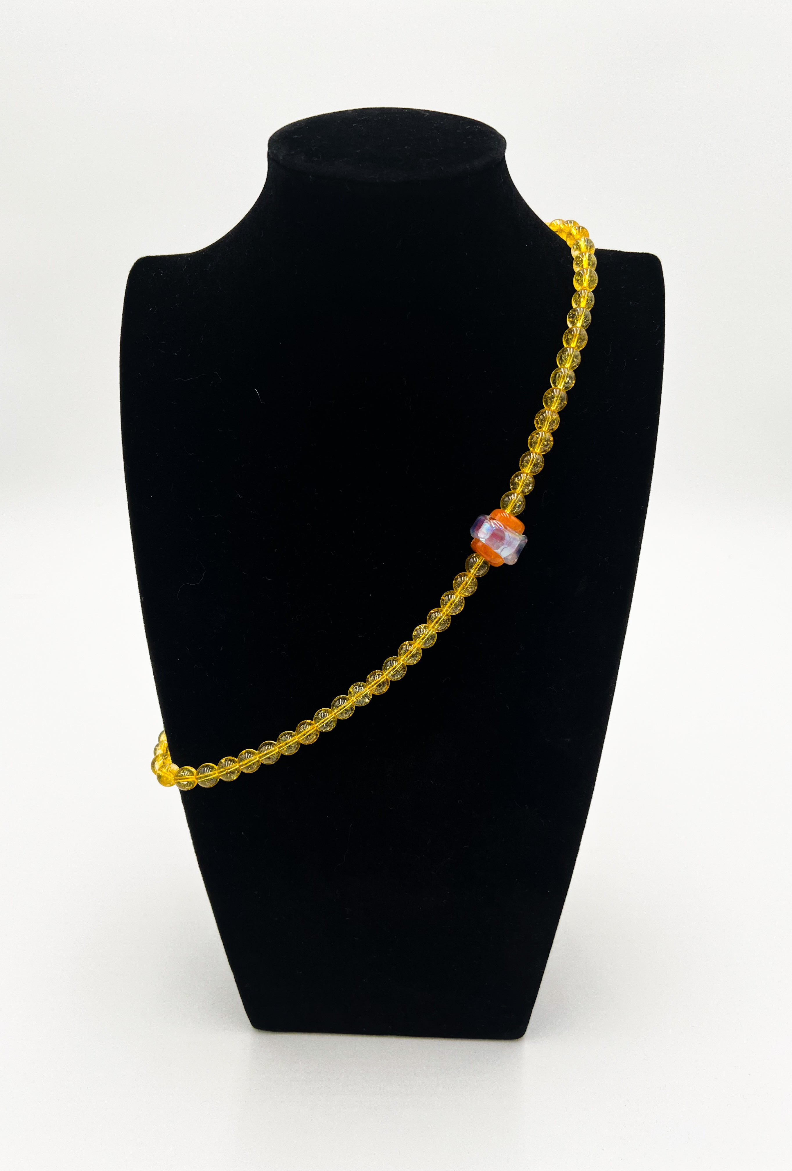 Golden Topaz Necklace 23"