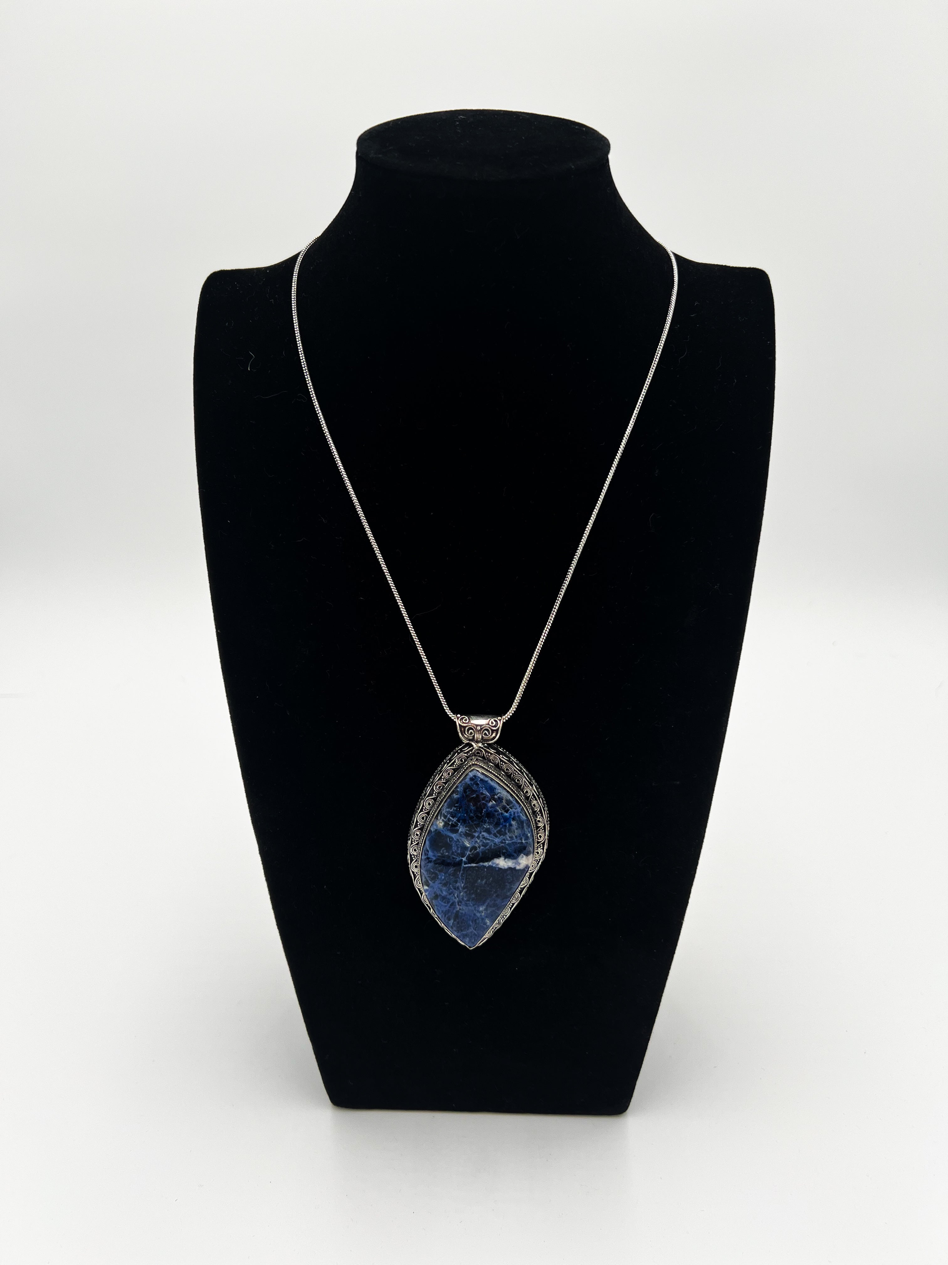 Sodalite Necklace 20"