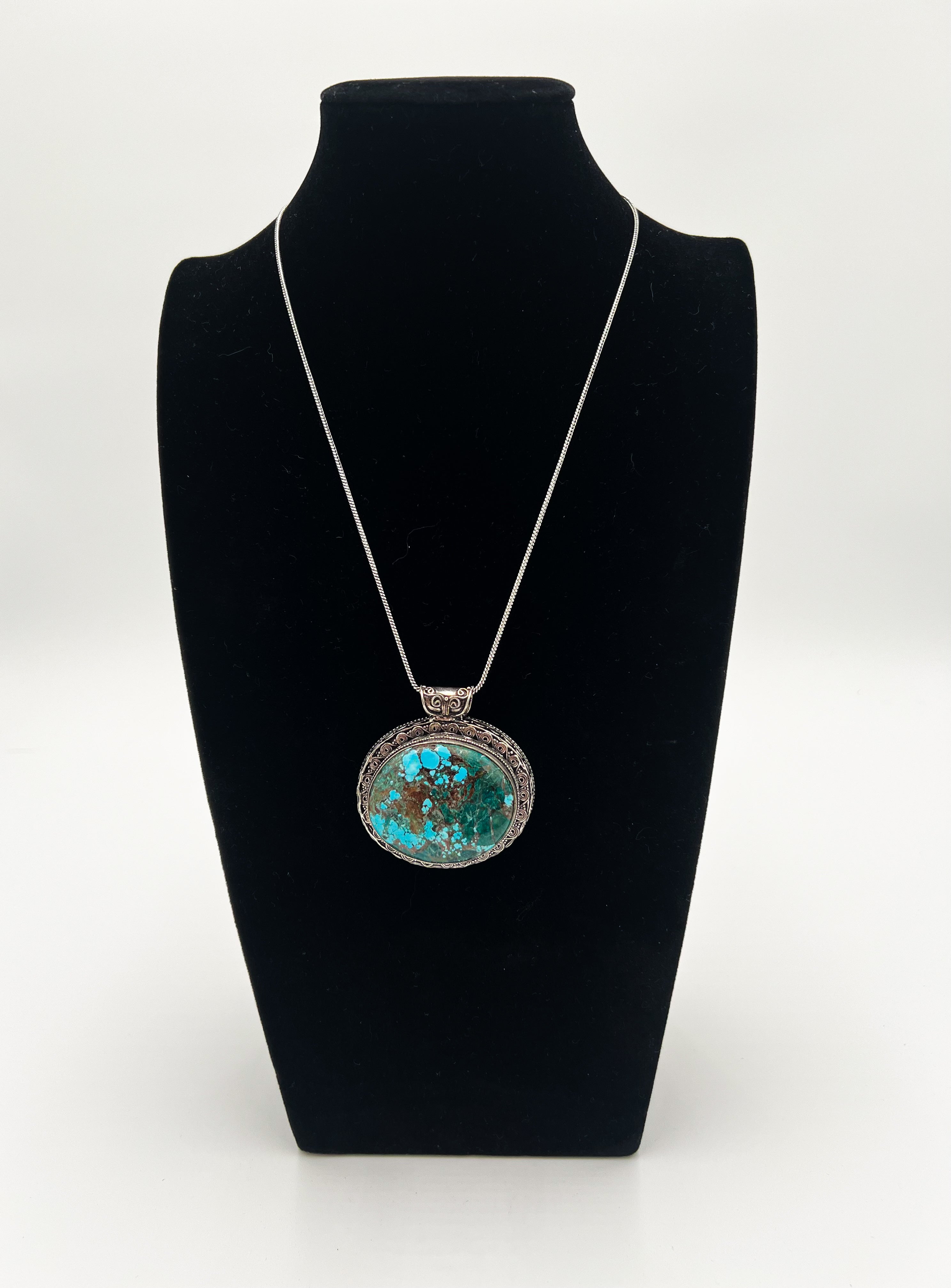 Tibetan Turquoise Necklace 20"