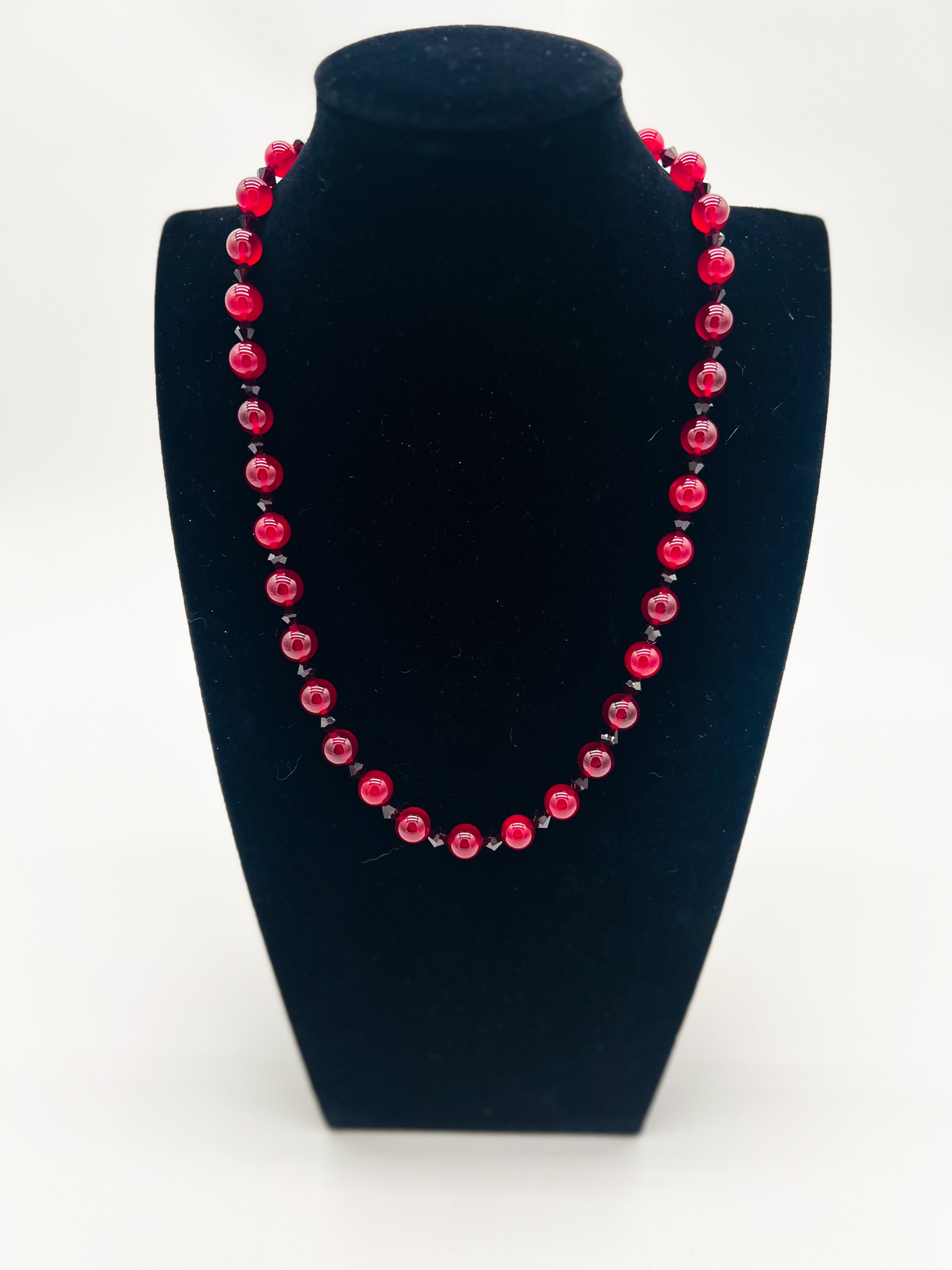 Red Jade Necklace 20"